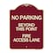 Signmission Beyond This Point Fire Access Lane Heavy-Gauge Aluminum Architectural Sign, 24" x 18", BU-1824-24327 A-DES-BU-1824-24327 - alternate 1